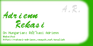 adrienn rekasi business card